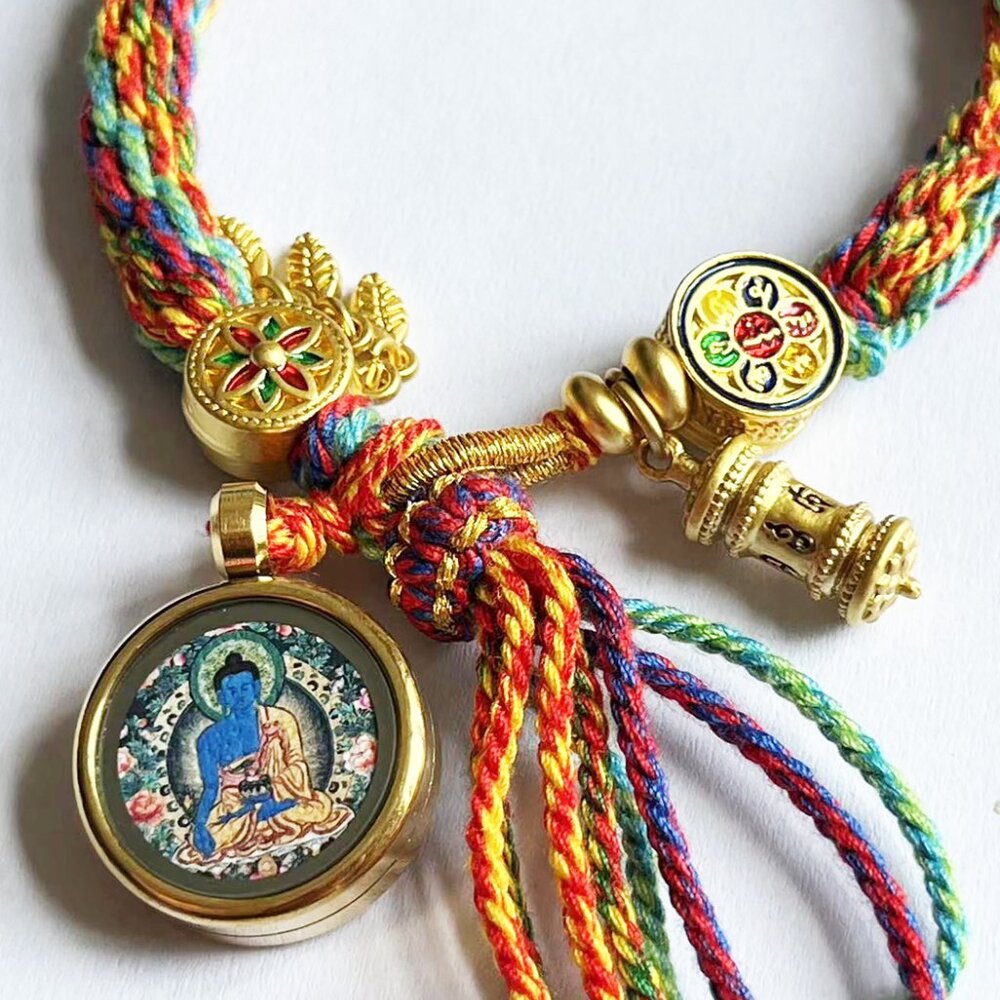 Lection Scripture and Ritual Rice Amulet Compile A Bracelet, Handmade - Picture 4 of 4
